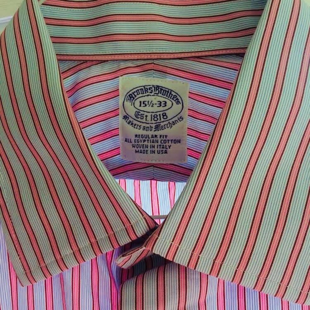 BROOK BROTHERS EGYPTIAN COTTON DRESS SHIRT 15.5x33